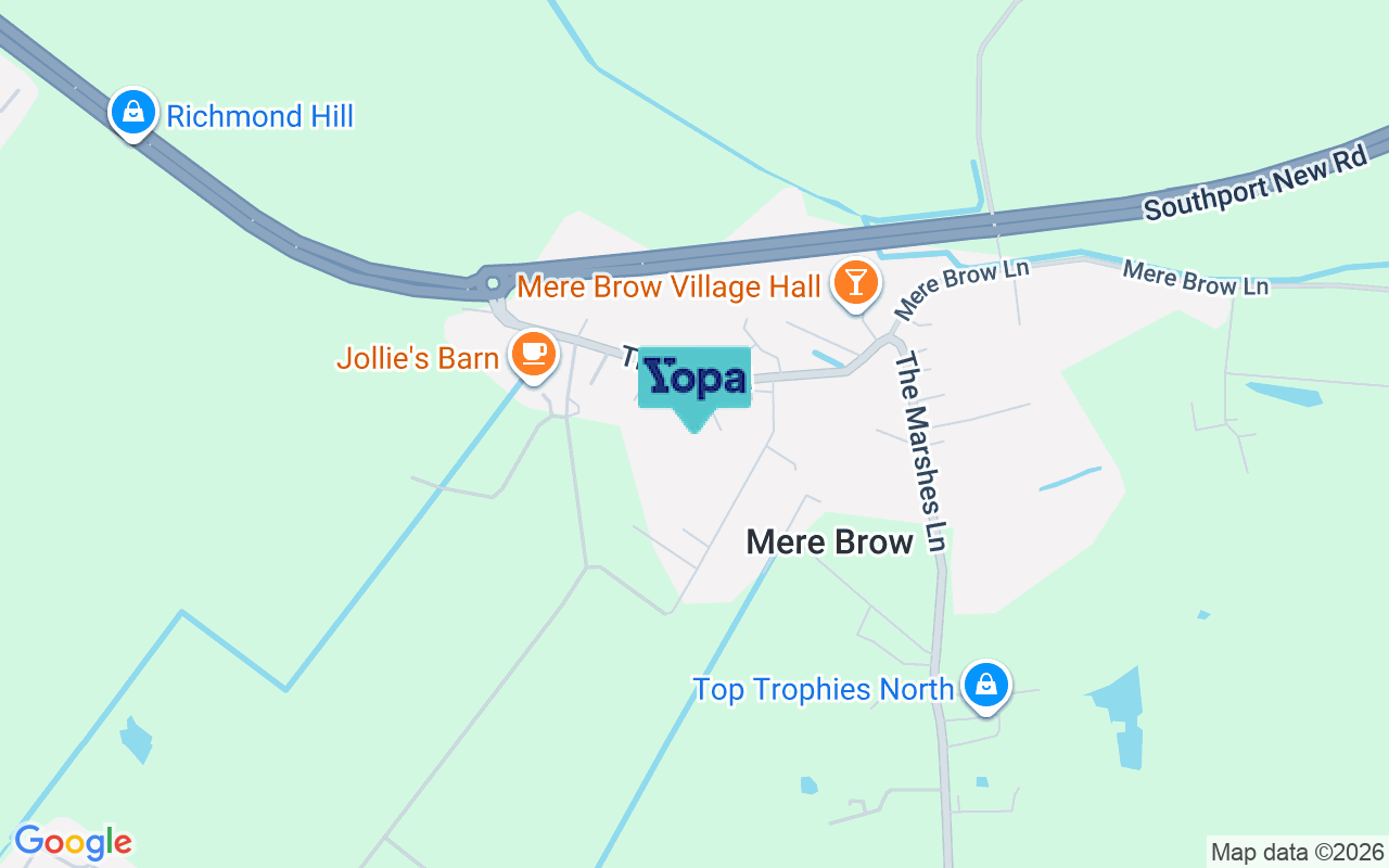 Map showing the location of PR4 6JX