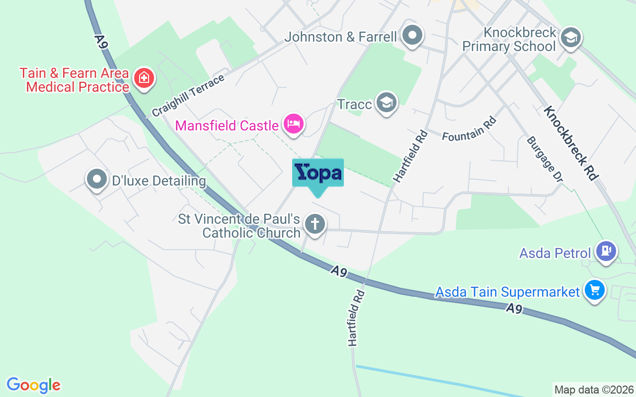Map showing the location of IV19 1NW