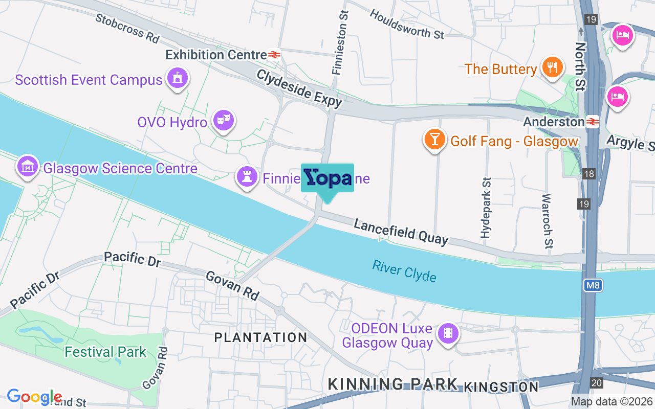 Map showing the location of G3 8HE