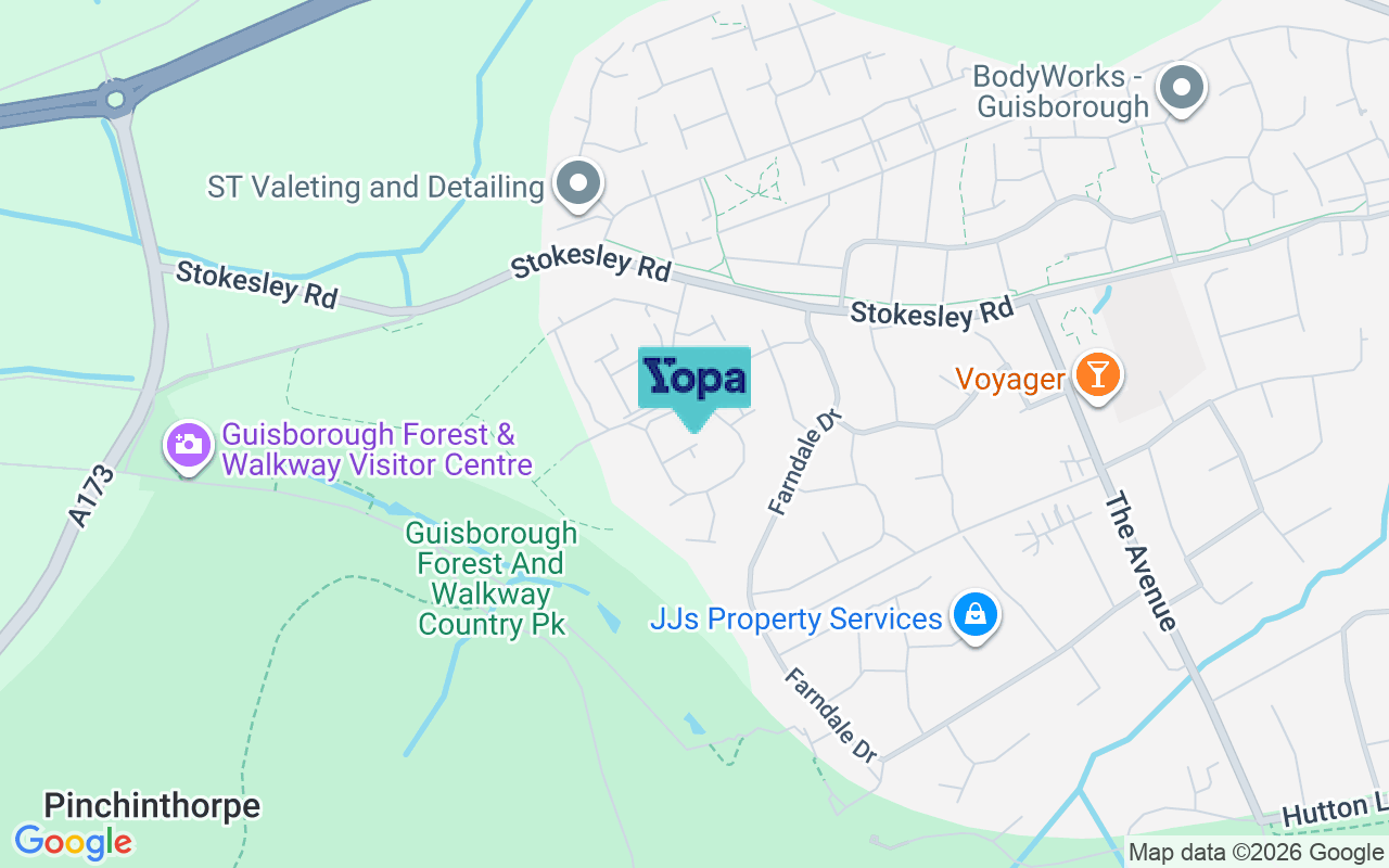 Map showing the location of TS14 8DF