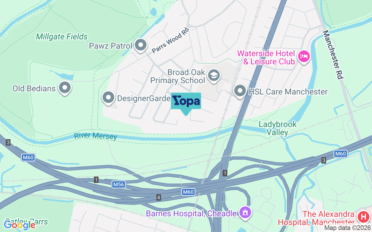 Map showing the location of M20 5GB