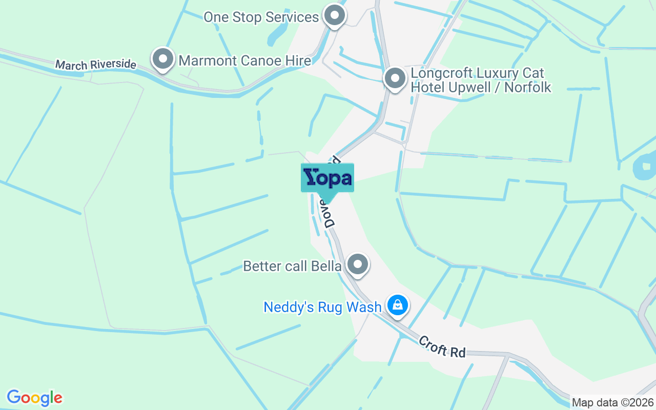 Map showing the location of PE14 9HB