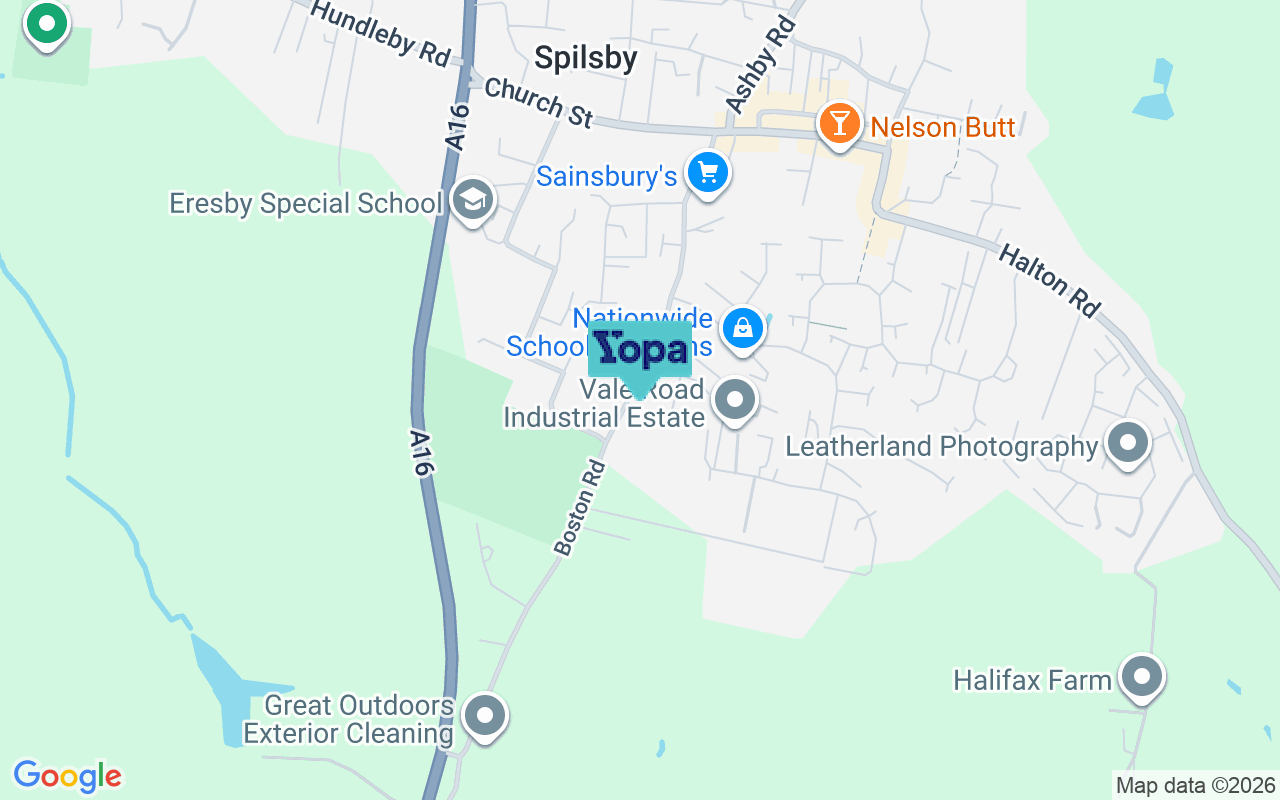 Map showing the location of PE23 5HQ