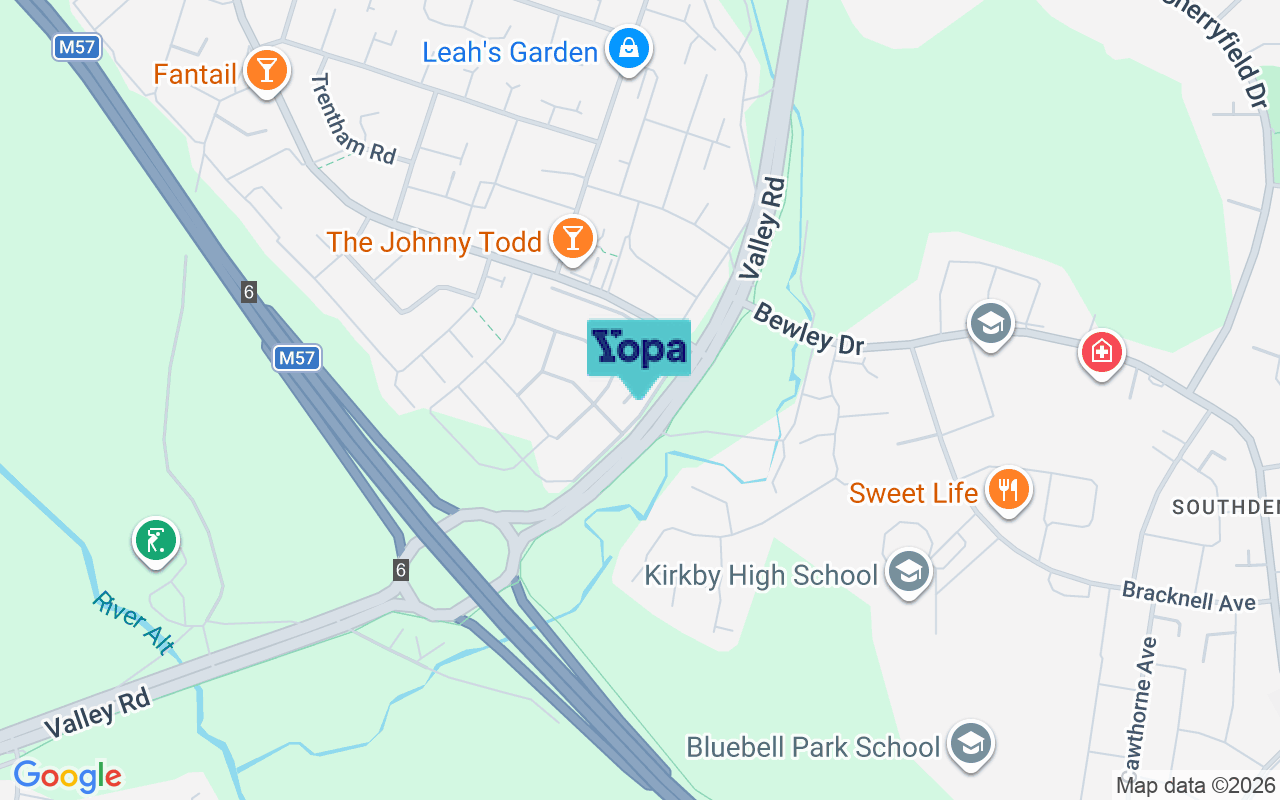 Map showing the location of L32 4AB