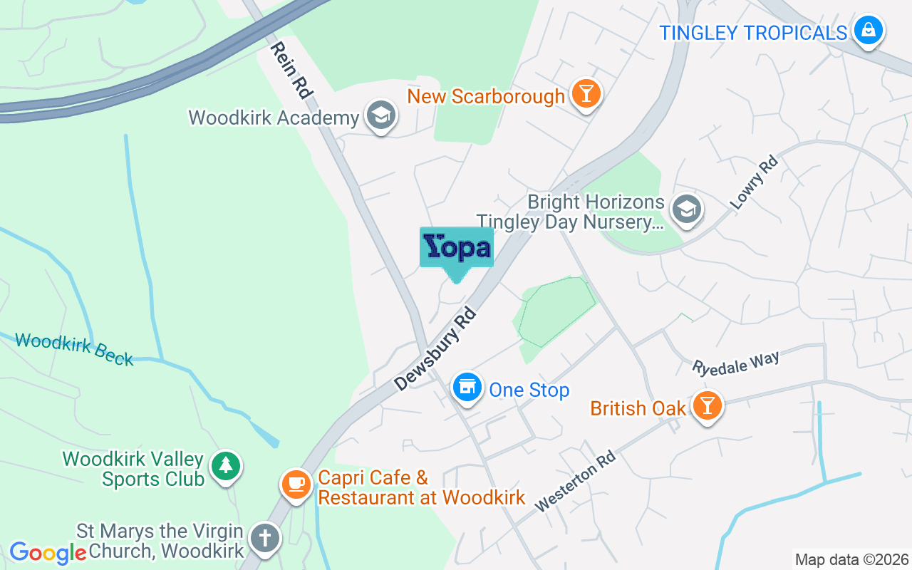 Map showing the location of WF3 1AD