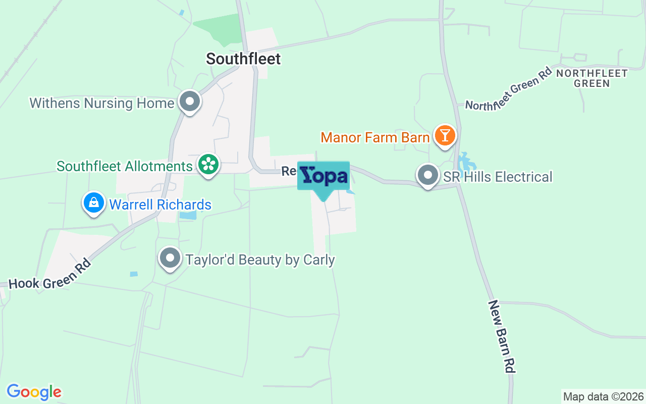 Map showing the location of DA13 9PY