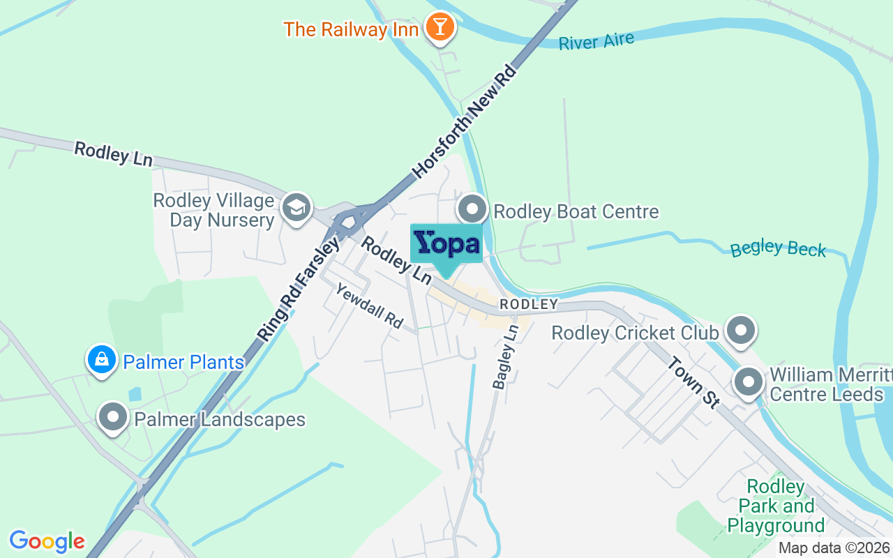 Map showing the location of LS13 1LJ