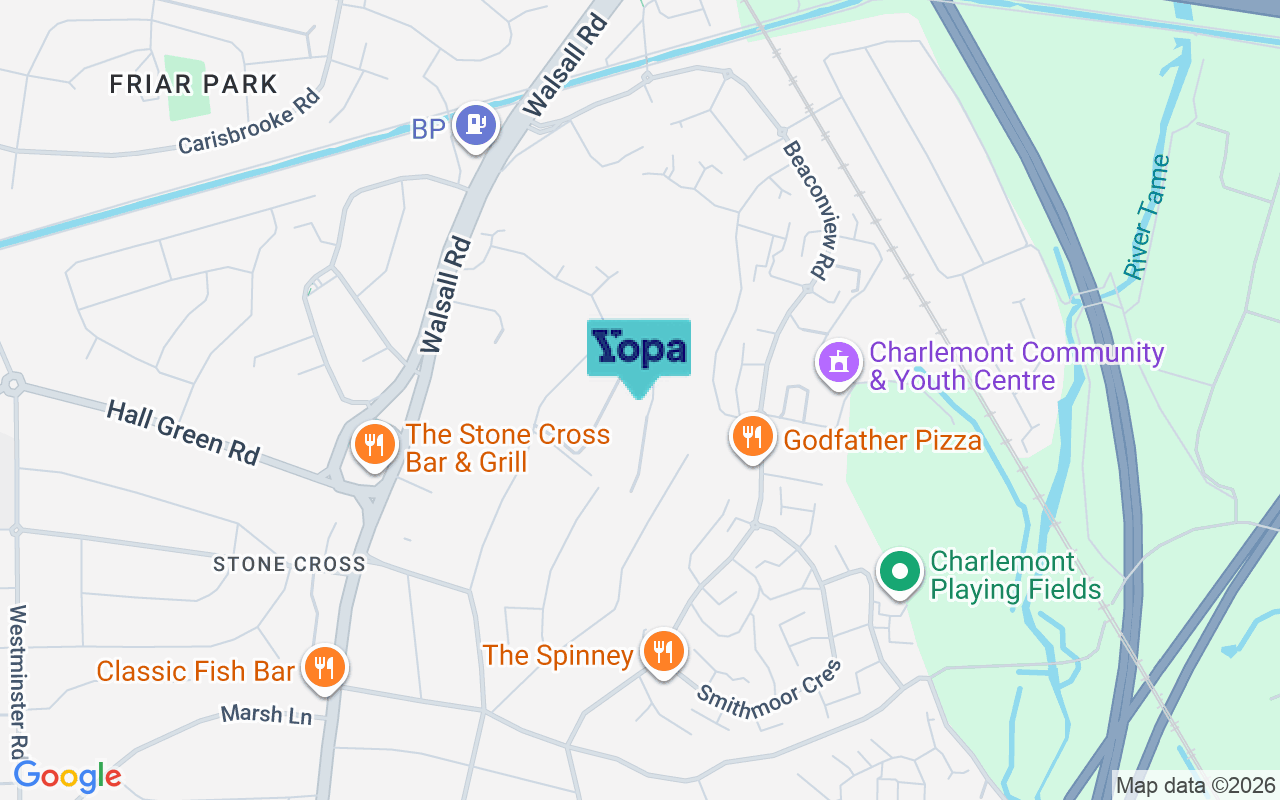 Map showing the location of B71 3BA