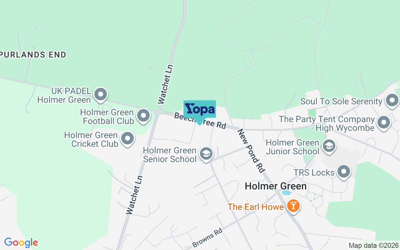 Map showing the location of HP15 6UR
