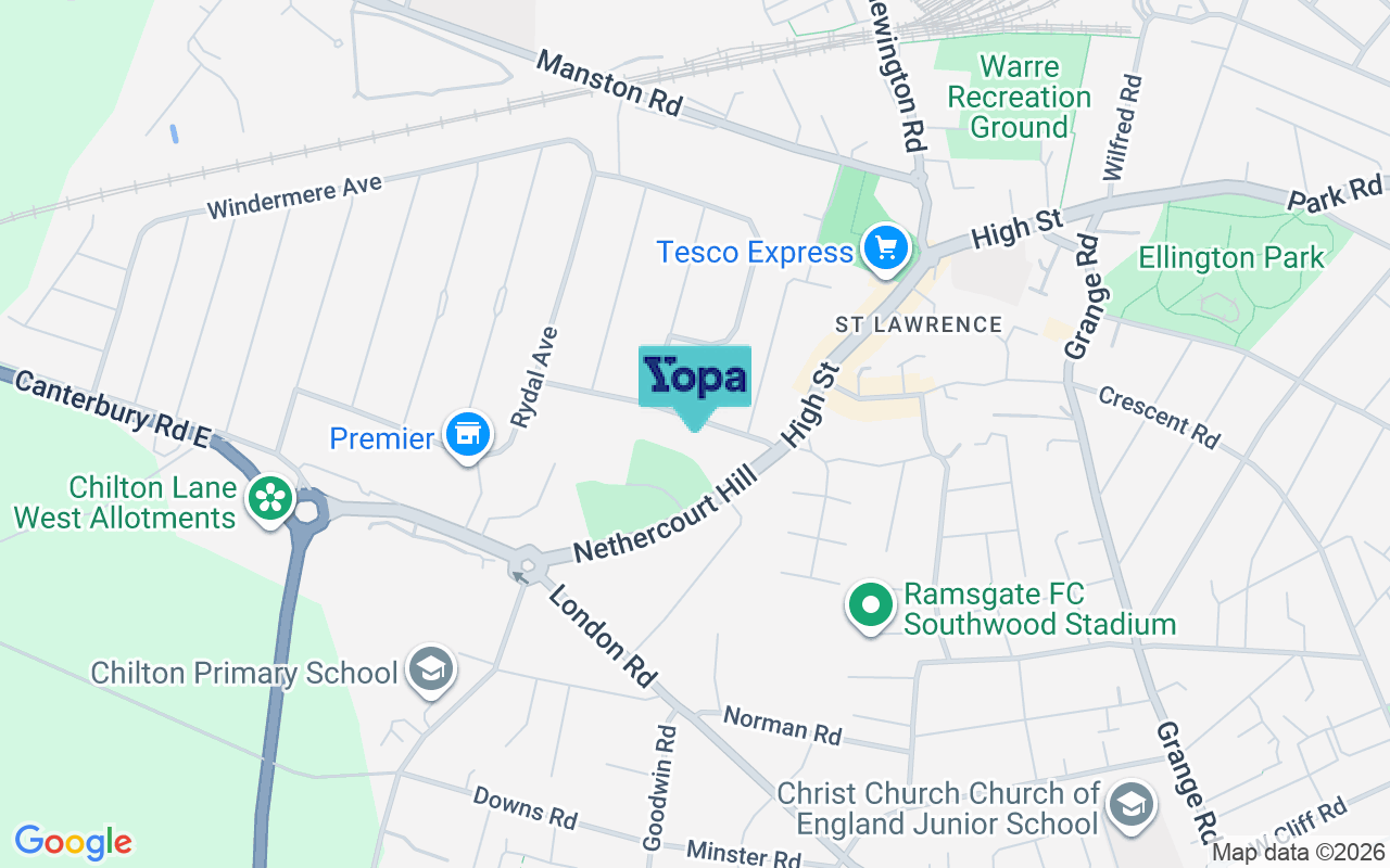 Map showing the location of CT11 0RU