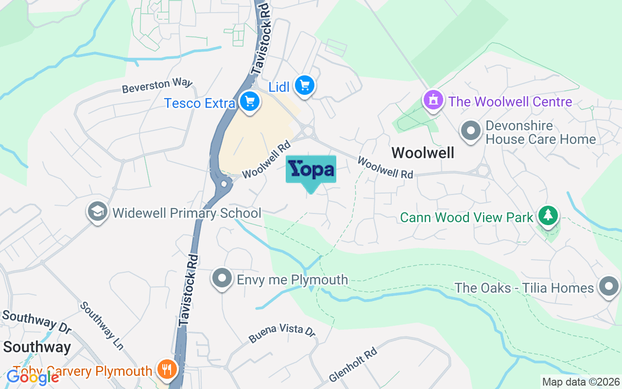 Map showing the location of PL6 7QF