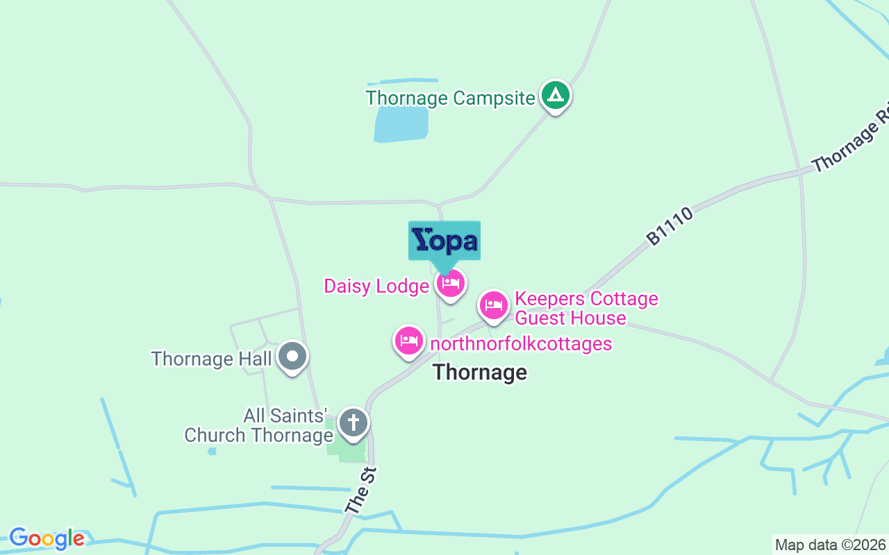 Map showing the location of NR25 7QD
