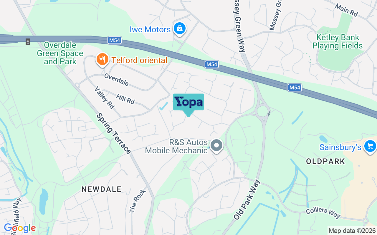 Map showing the location of TF3 5ED