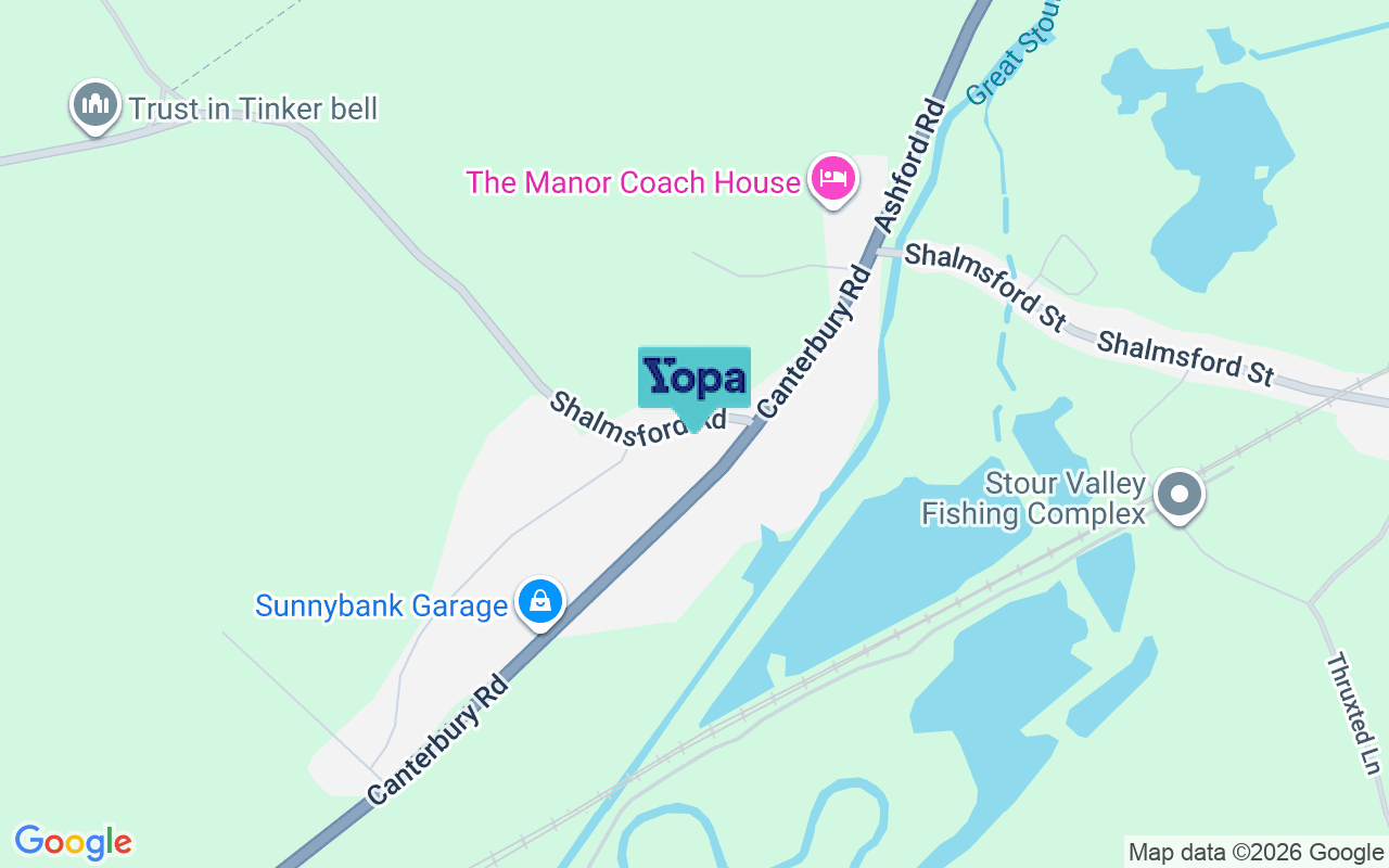 Map showing the location of CT4 8AD