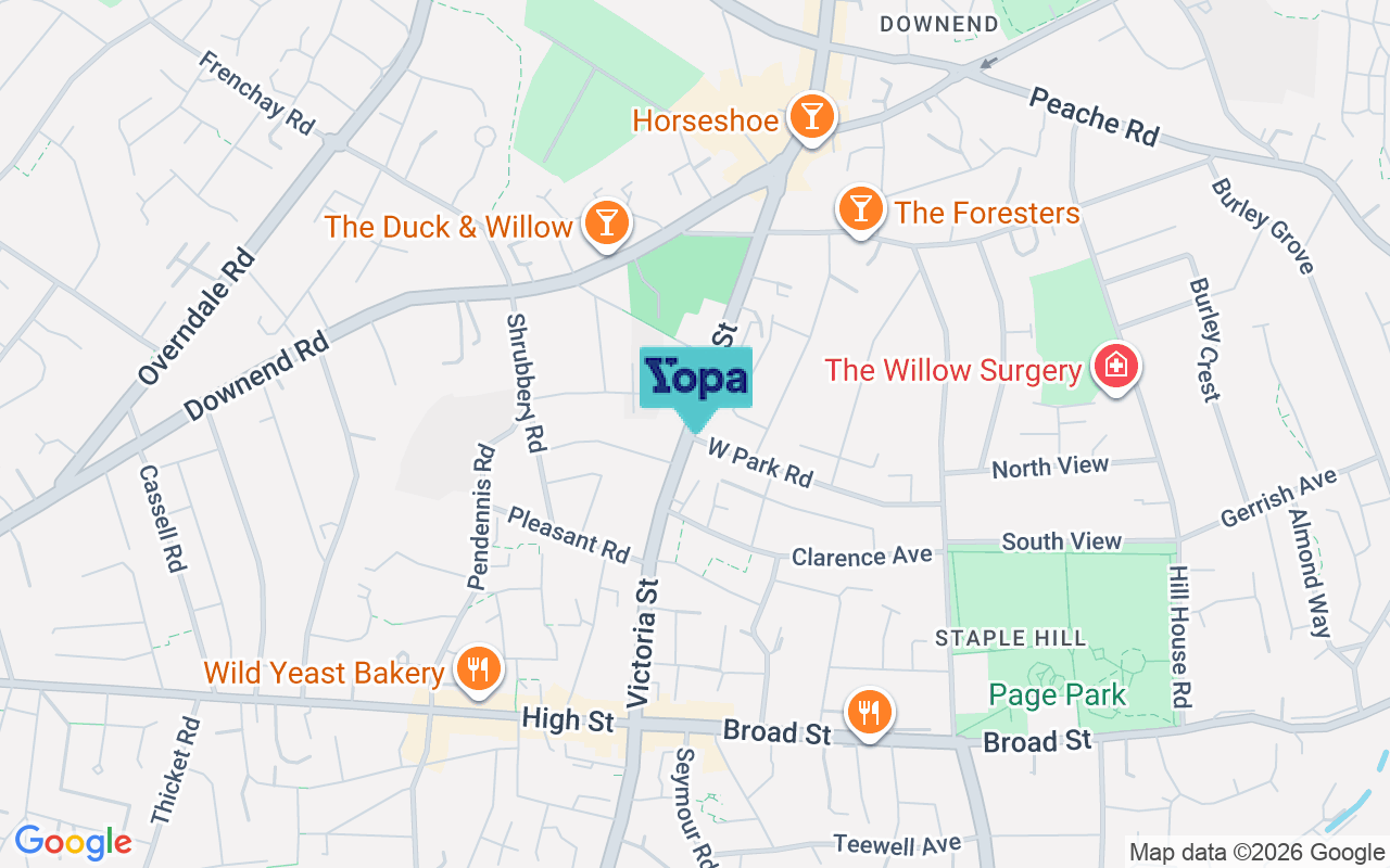 Map showing the location of BS16 5SG