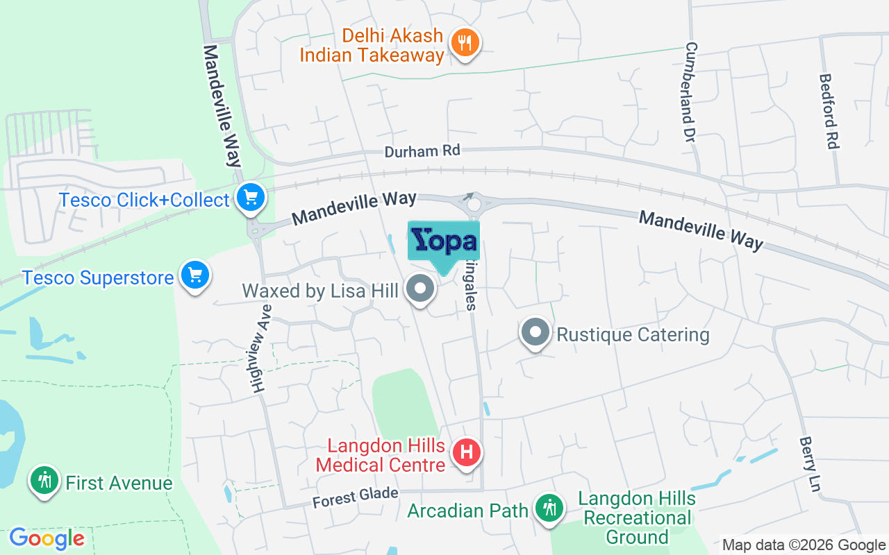 Map showing the location of SS16 6SJ