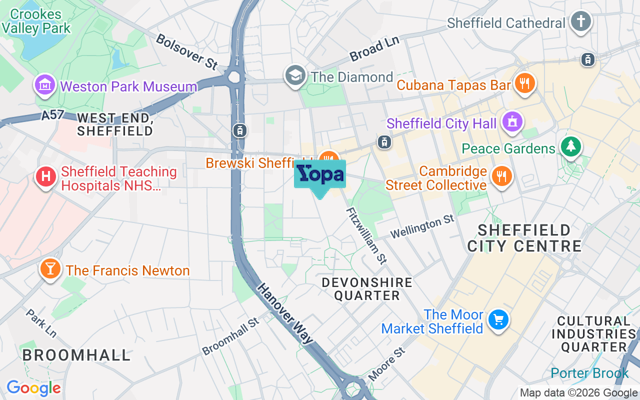Map showing the location of S3 7SR