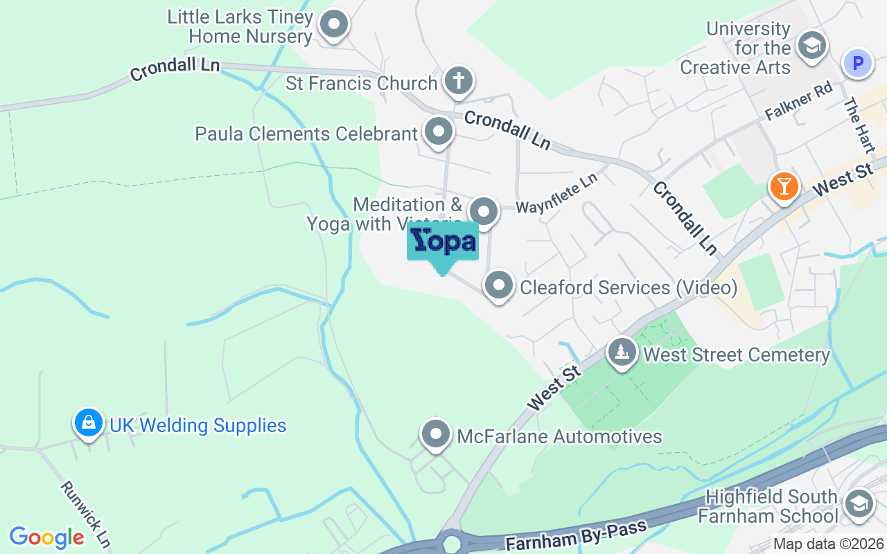 Map showing the location of GU9 7BW