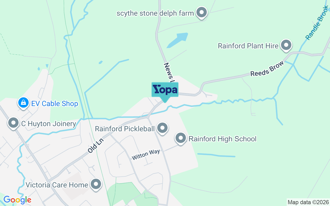Map showing the location of WA11 8PA