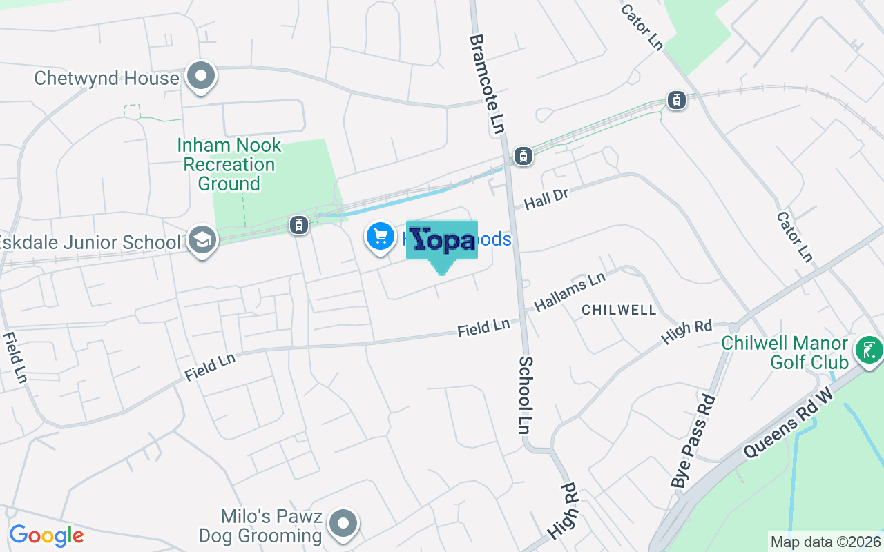 Map showing the location of NG9 5EU