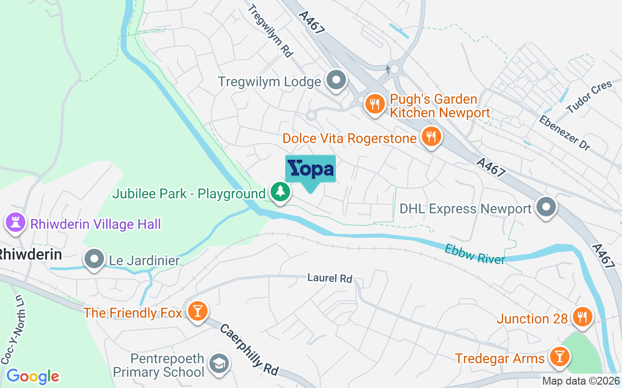 Map showing the location of NP10 9PF