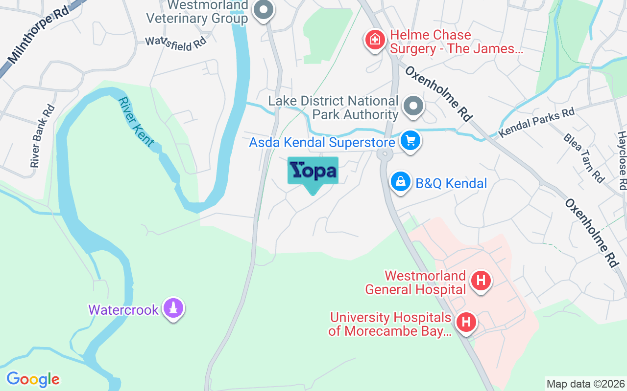 Map showing the location of LA9 7FF
