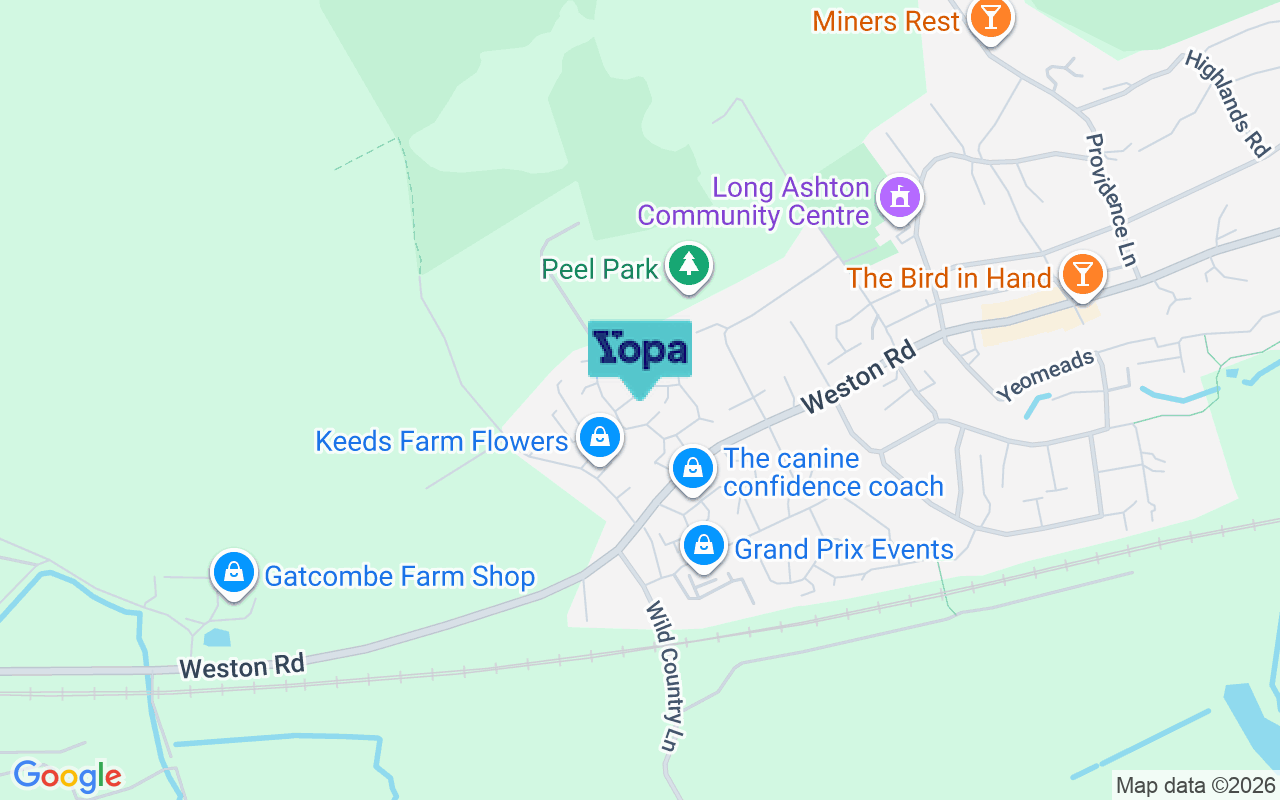 Map showing the location of BS41 9EF