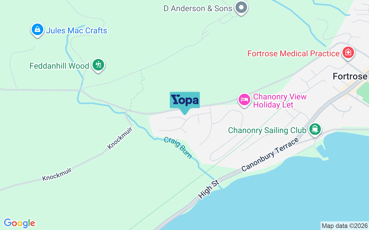 Map showing the location of IV10 8SP