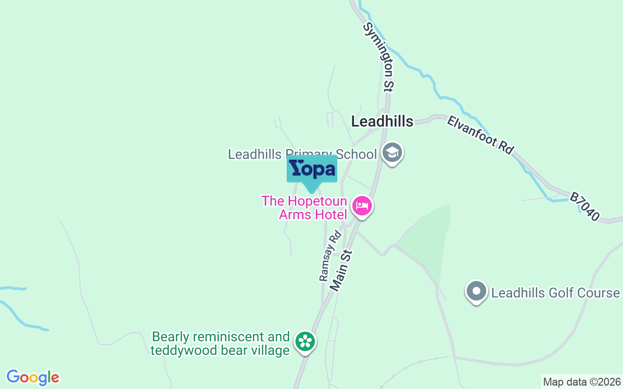Map showing the location of ML12 6XX