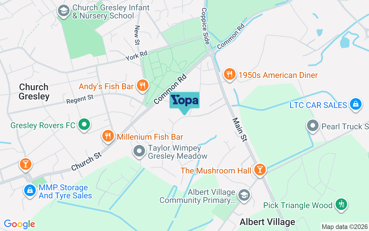 Map showing the location of DE11 9FH