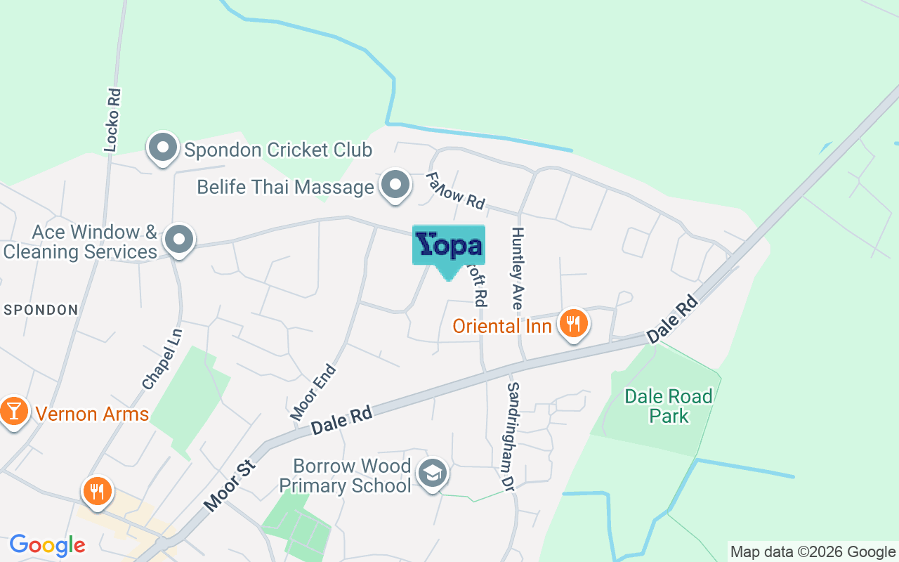 Map showing the location of DE21 7EY