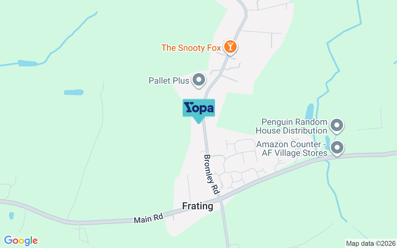 Map showing the location of CO7 7DR