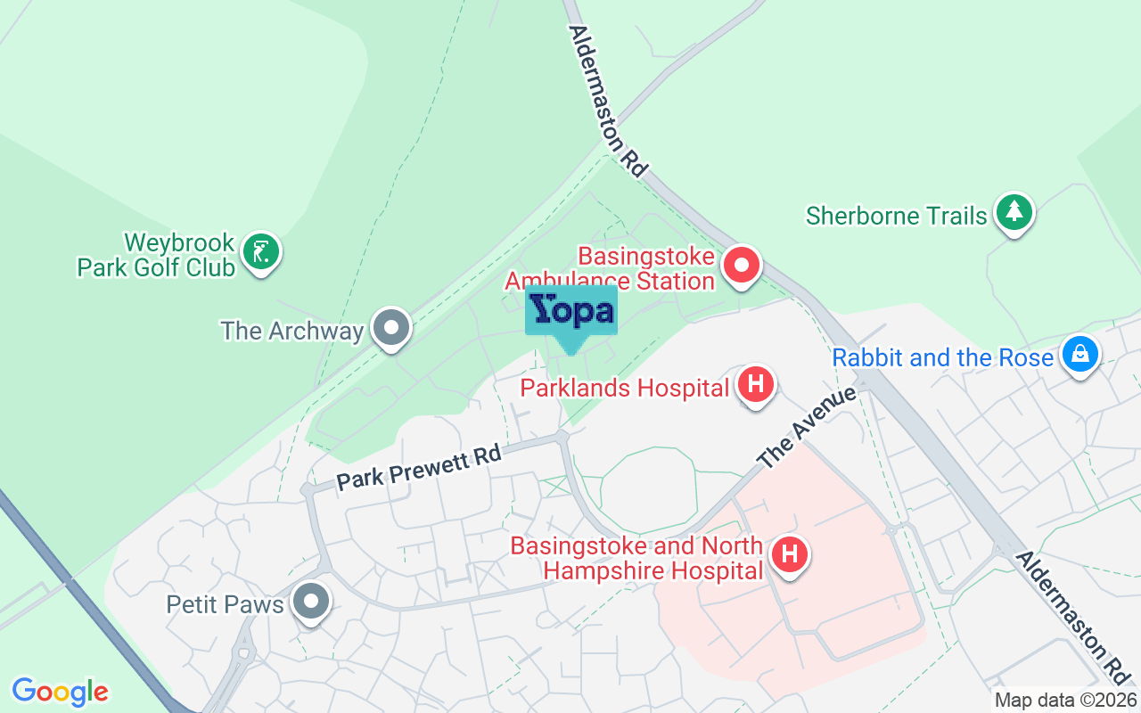 Map showing the location of RG24 9QY