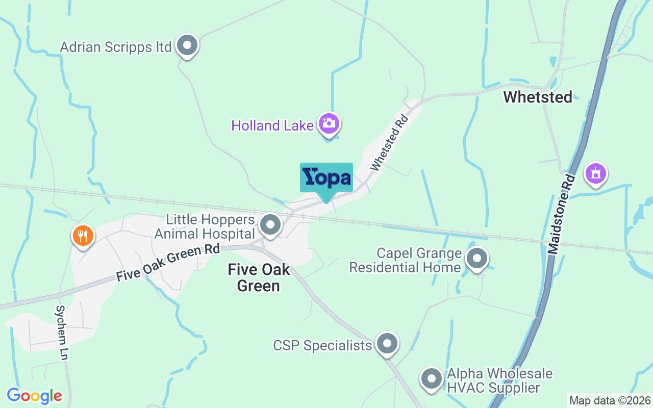 Map showing the location of TN12 6RS