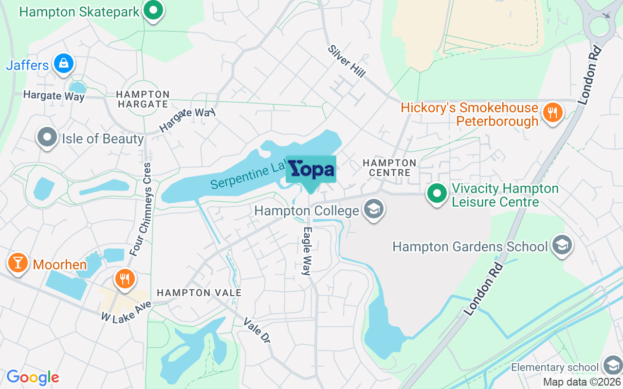 Map showing the location of PE7 8GW