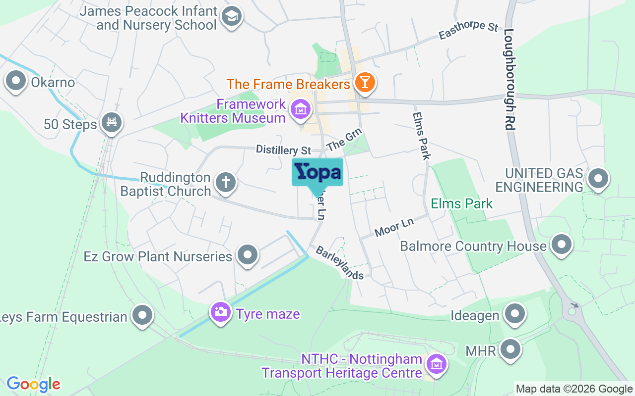Map showing the location of NG11 6HS