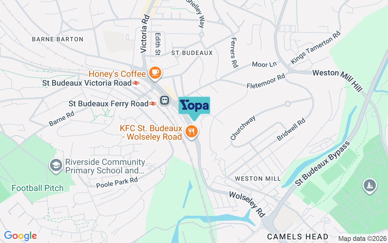 Map showing the location of PL5 1UX