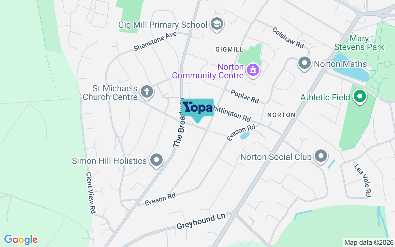 Map showing the location of DY8 3BX