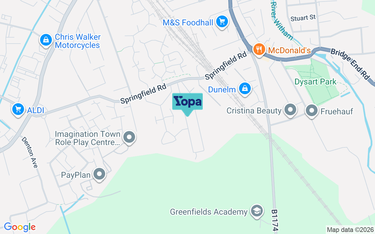 Map showing the location of NG31 7BN