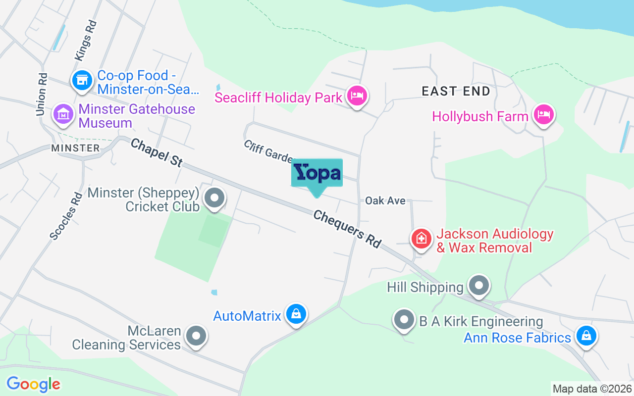 Map showing the location of ME12 3QA