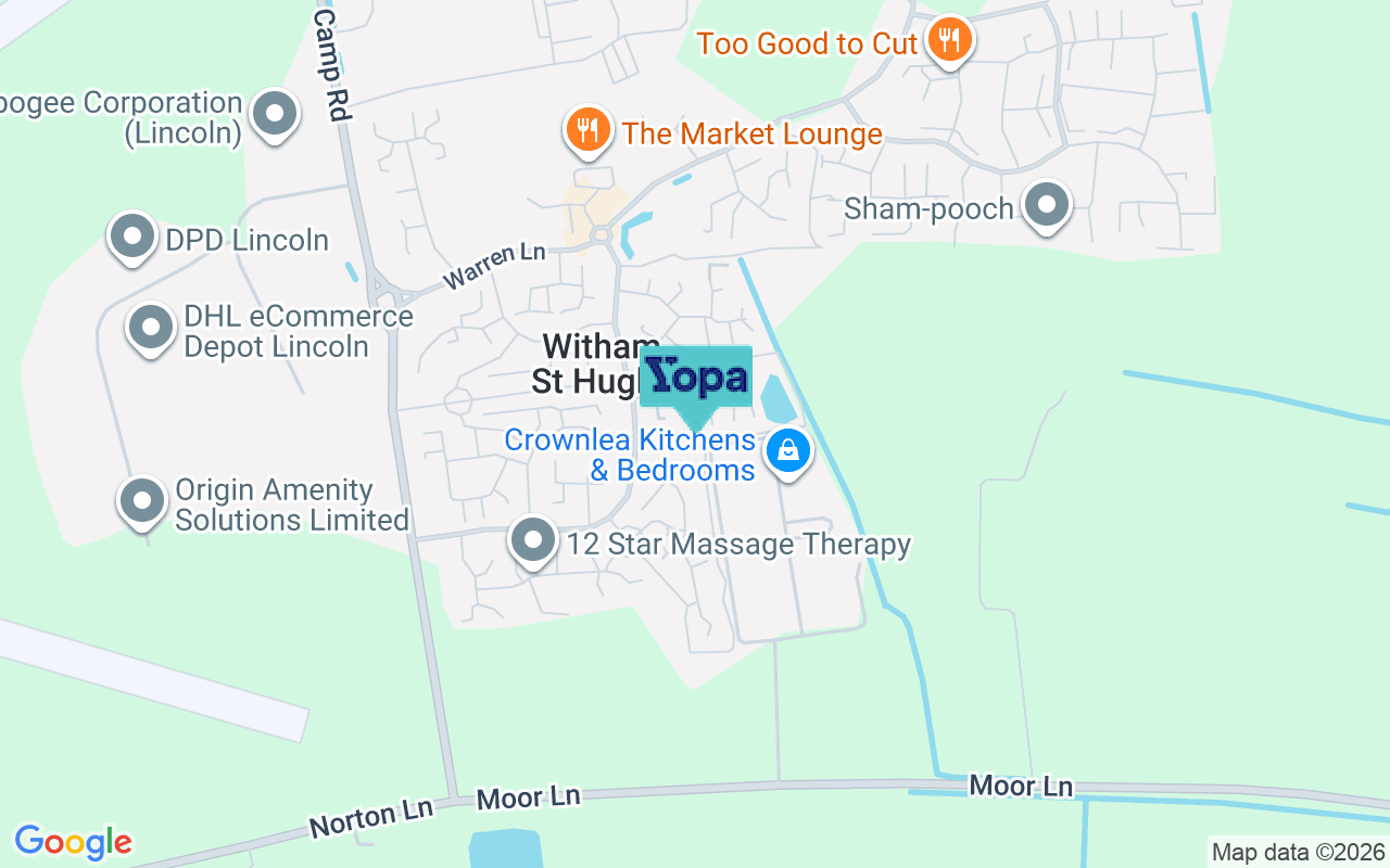Map showing the location of LN6 9PX
