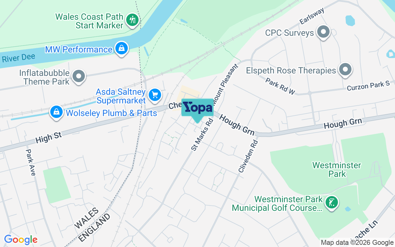 Map showing the location of CH4 8BX