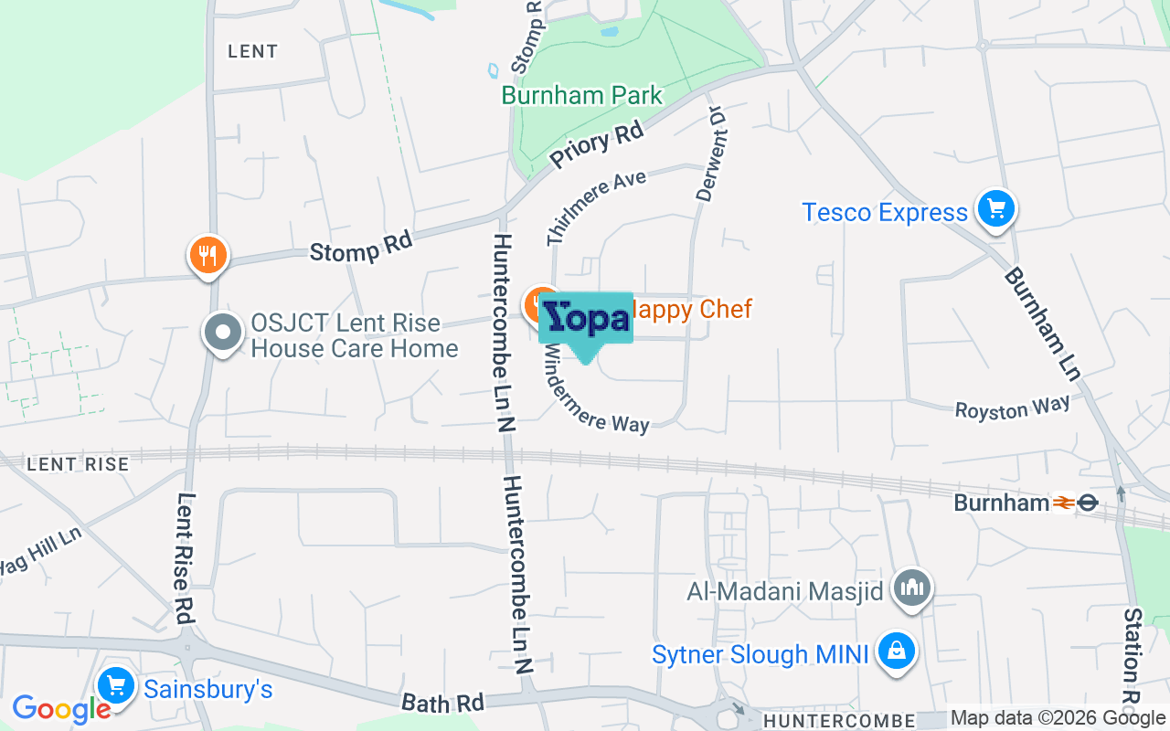 Map showing the location of SL1 6EH