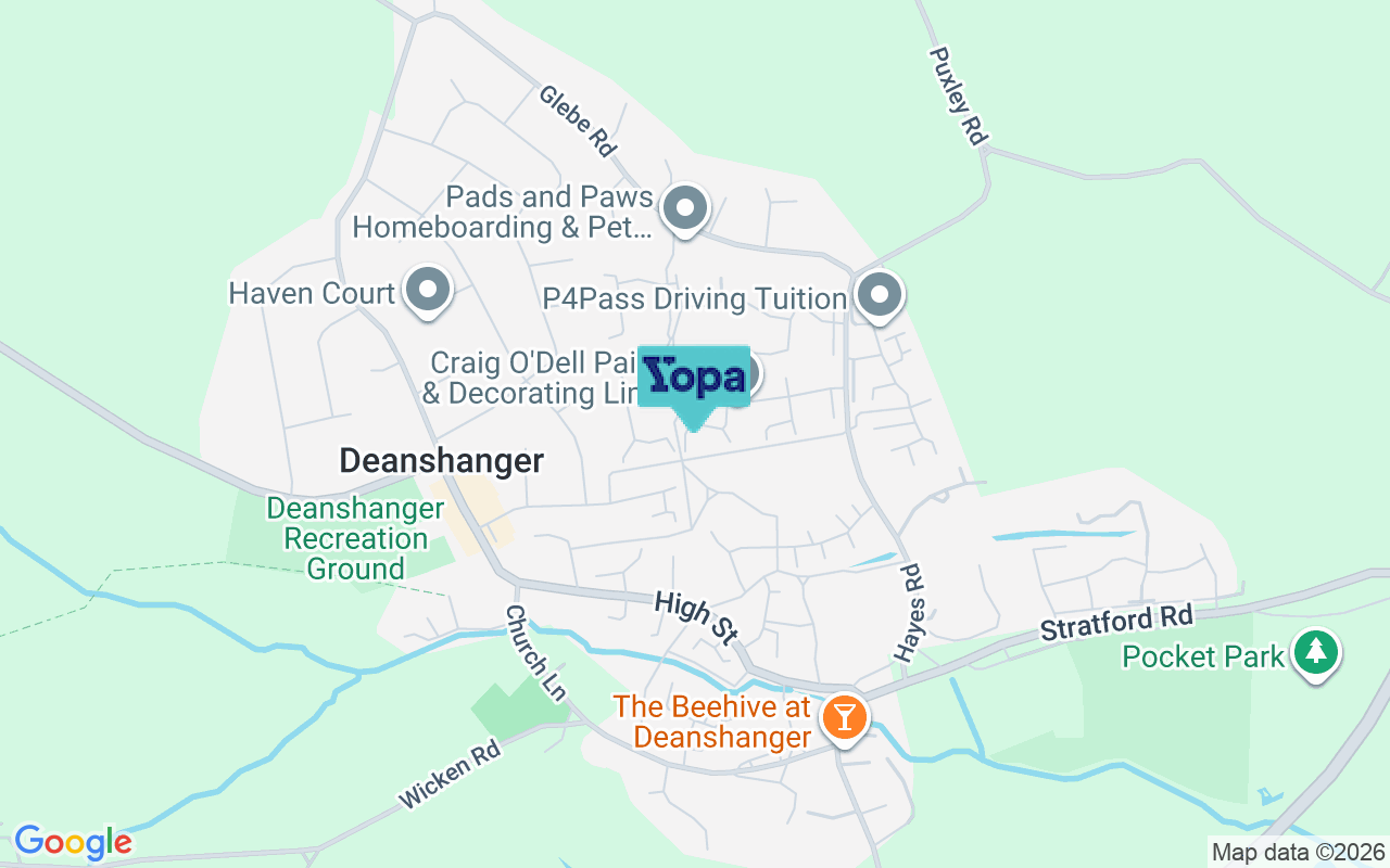 Map showing the location of MK19 6GA