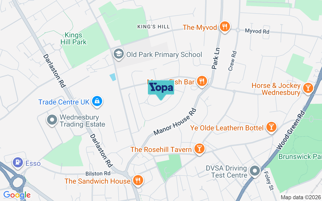 Map showing the location of WS10 9NH