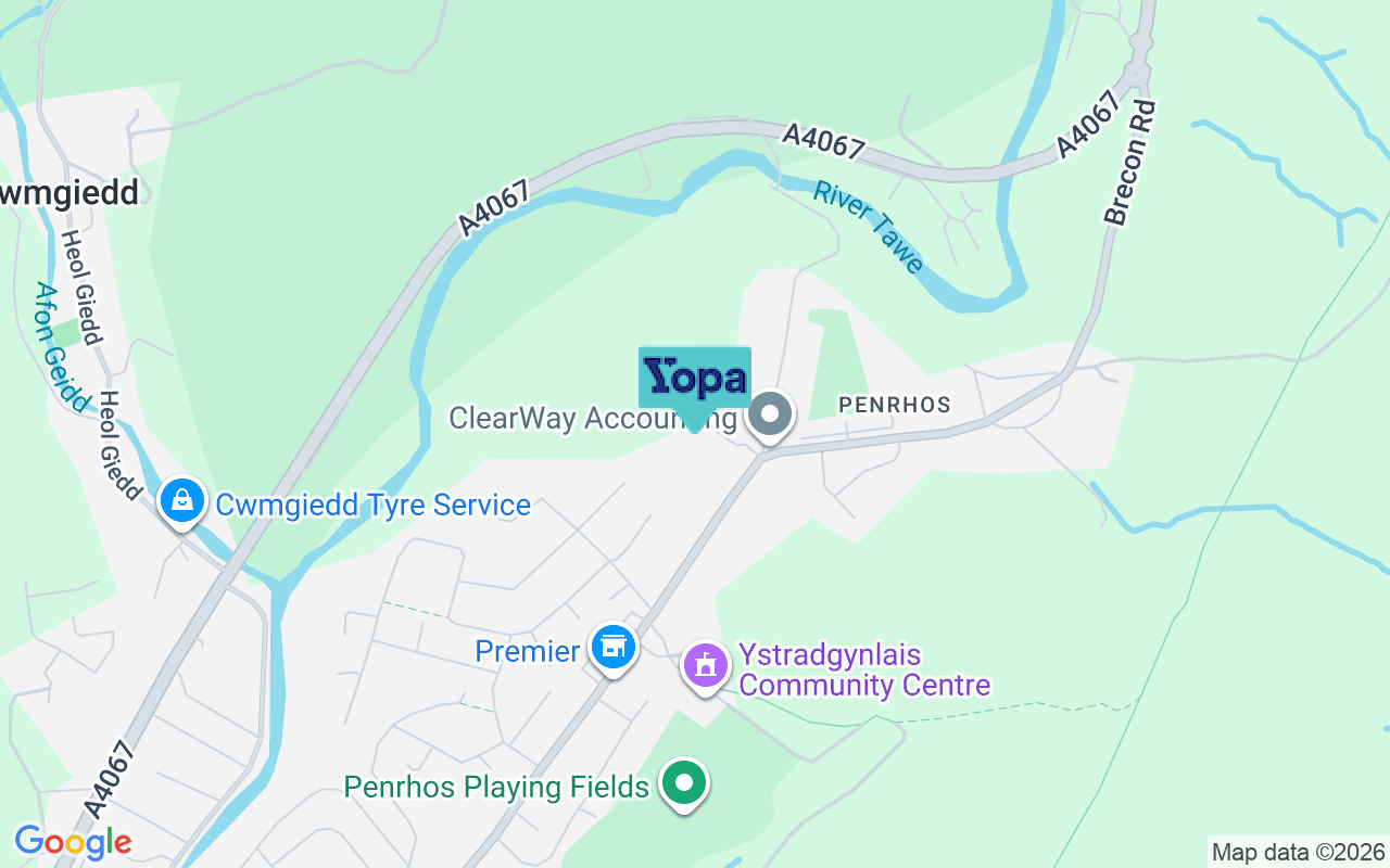 Map showing the location of SA9 1FR