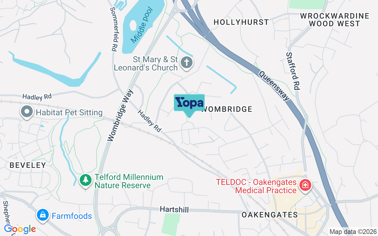 Map showing the location of TF2 6TN