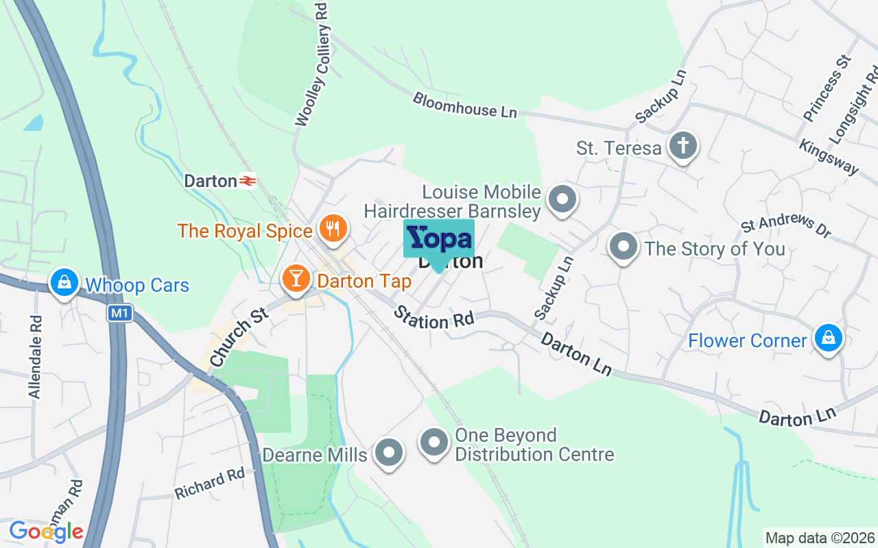 Map showing the location of S75 5HL