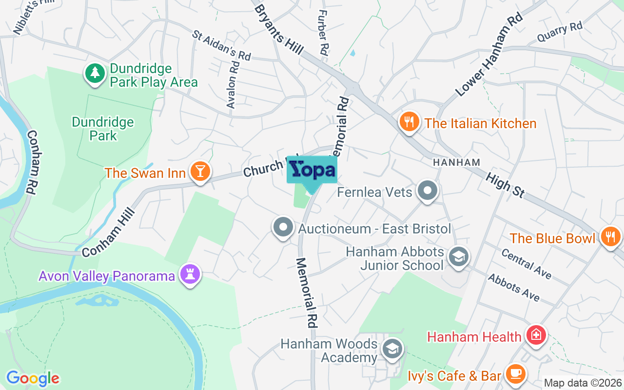 Map showing the location of BS15 3JA