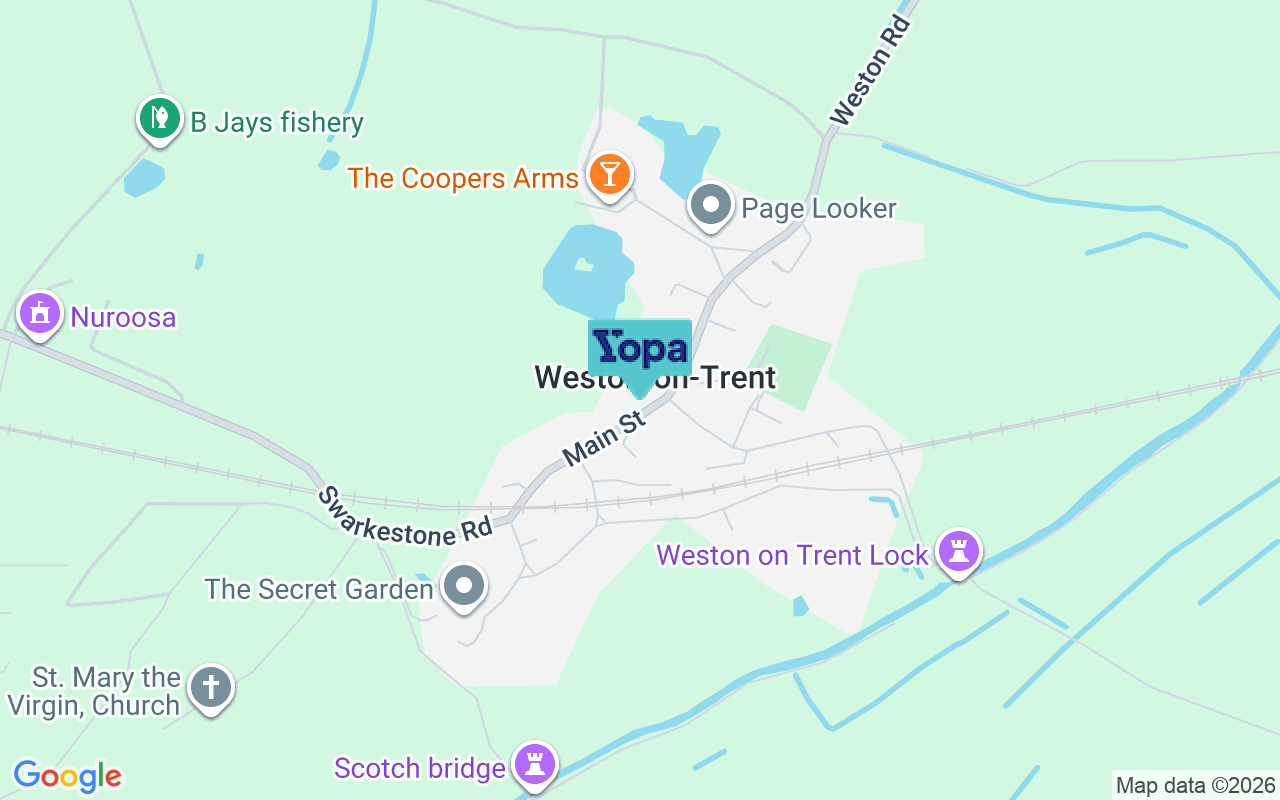 Map showing the location of DE72 2BL